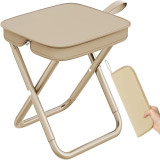 Handbag Folding Stool with Zipper Bag | Lightweight Foldable Camping Chair for Picnic, Travel, Beach, Fishing & Outdoor Use | Portable Stable Folding Stool (Pack of 1)